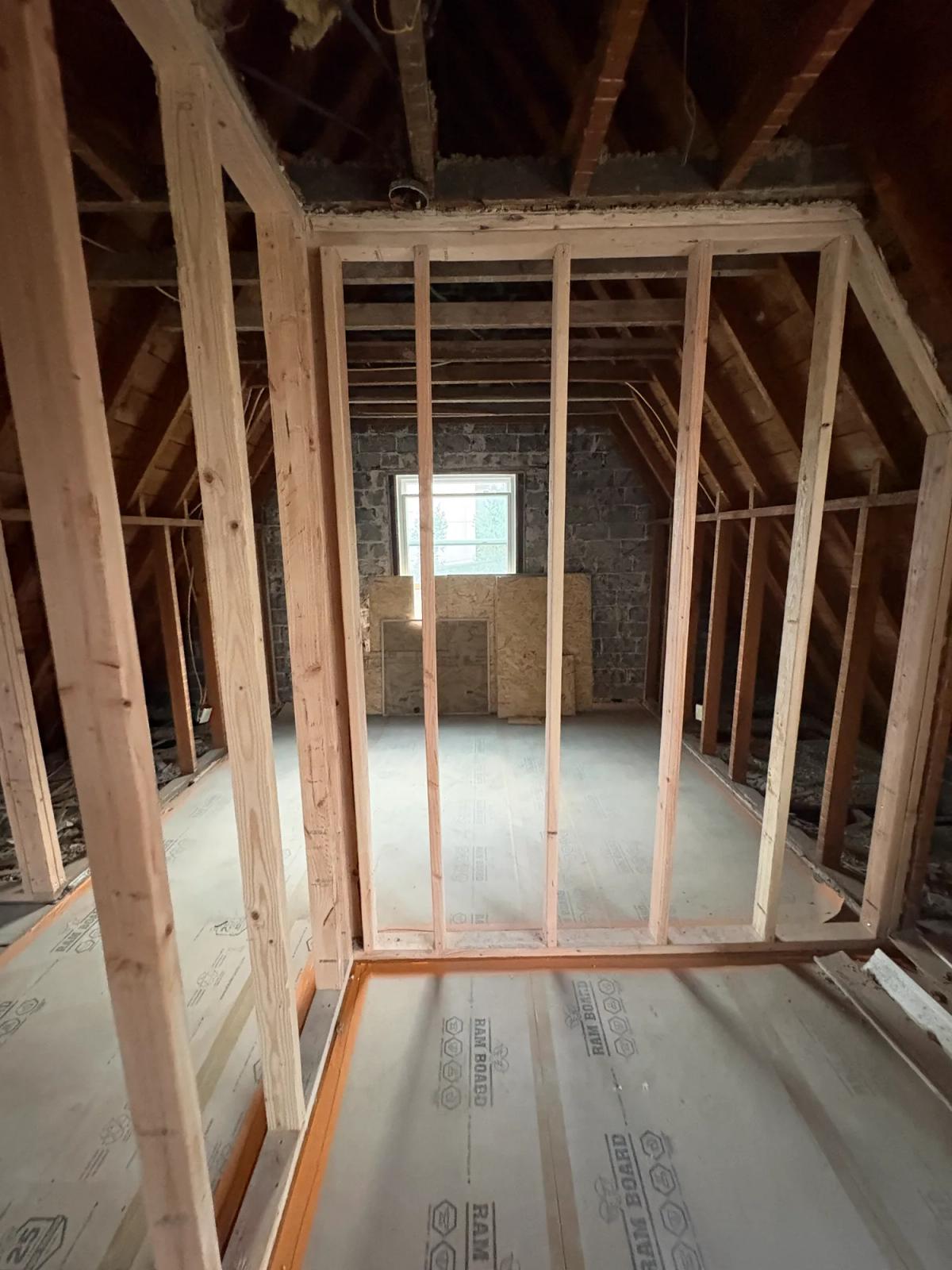 Dormer framing left clean and ready for the next trade
